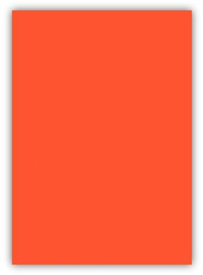 100 Blatt farbiges Premium Briefpapier Caribic DIN A4 Papier-Farbe Inka Orange
