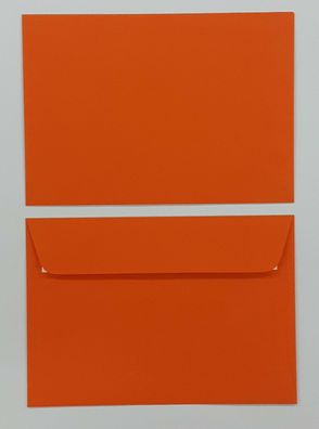 50 X Caribic Briefumschläge Inka Orange DIN C6 ohne Fenster haftklebend UMS-800