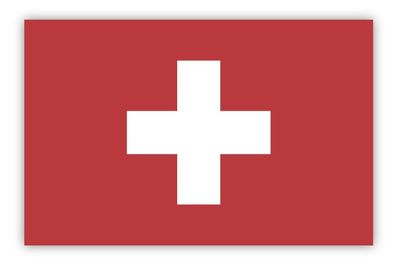 6 X Folienaufkleber Schweiz Switzerland Flagge Sticker PVC Aufkleber 85 x 55 mm