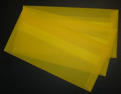 10 Stück Umschläge-Set DIN lang Gmund Briefumschläge gelb transparent (UMS-120)