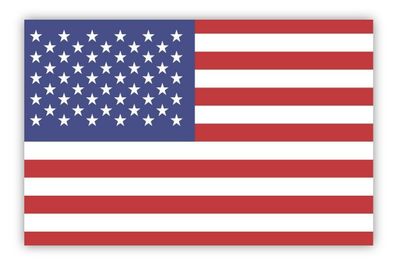 6 X Folienaufkleber Amerika FLAGGE Sticker PVC Aufkleber ca. 85 x 55 mm