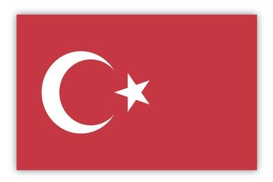 6 X Folienaufkleber Türkei Turkey Flagge Sticker PVC Aufkleber ca. 85 x 55 mm