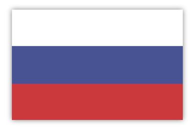 6 X Folienaufkleber Russland Russia FLAGGE Sticker PVC Aufkleber ca. 85 x 55 mm
