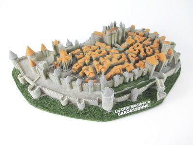 Carcassonne Festung Languedoc Poly Modell XL 23 cm Frankreich Souvenir