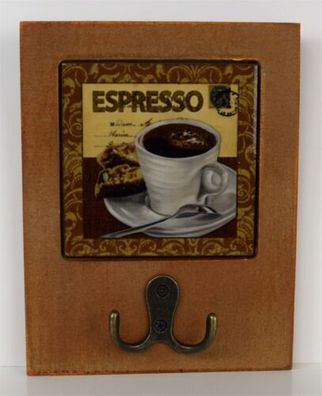 Garderobenhaken Kleiderhaken Espresso 14 * 18 cm Wandgarderobe Kaffee