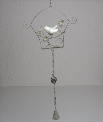 Metallhänger mit Vogel 78 * 17 cm Dekoration Aufhänger