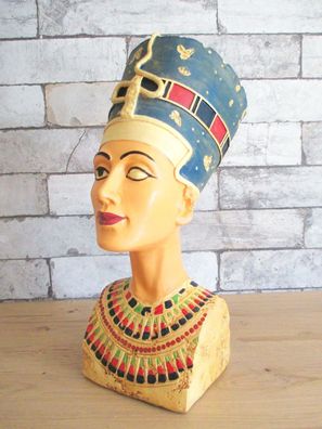 Nofretete Büste Replica Ägypten Königin 30 cm Polyresin Deko Modell