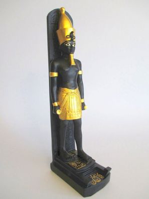 Amenophis III Figur Ägypten 22 cm Polyresin Deko Egypt schwarz gold