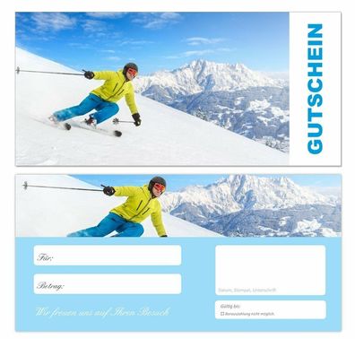 20 x TOP Premium Geschenkgutscheine (Ski-678) Reisen Urlaub Sport Gutscheine