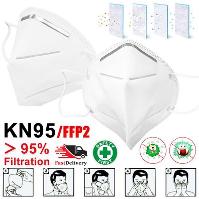 Original KN95 Atemschutzmaske Staubschutzmaske Mundsschutz sofort lieferbar NEU!