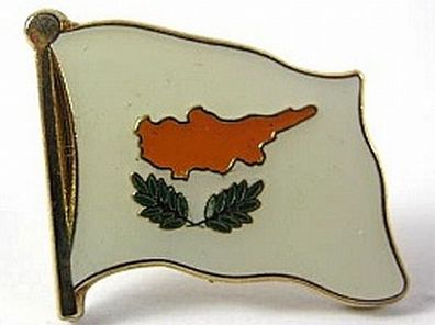 Zypern Flaggen Pin Anstecker,1,5 cm, Cyprus, Neu mit Druckverschluss