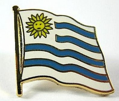 Uruguay Flaggen Pin Anstecker,1,5 cm, Neu mit Druckverschluss