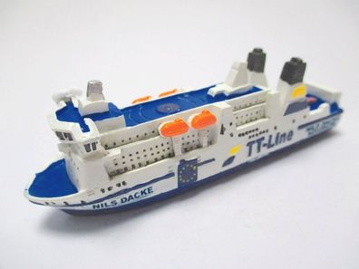 Schiff Fähre Nils Dacke Szczecin TT Line 12 cm Poly Modell Neu
