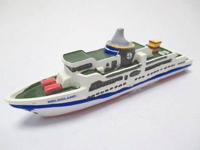 Schiff MS Helgoland Ship Nordsee Insel 12 cm Poly Modell Neu