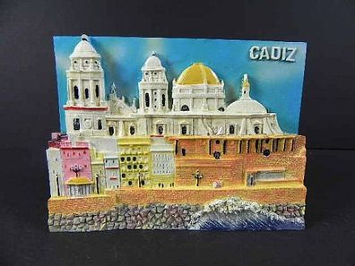 Cadiz Polyresin Relief Bild Picture, Spanien Spain,11 cm