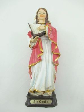 Heilige Cecile,15 cm Poly Figur Religion, Dekofigur, Articoli Religiosi, Neu