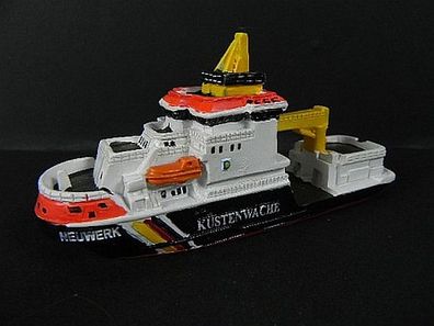 Schiff Küstenwache Neuwerk Helgoland,11 cm Polyresin Collector Modell