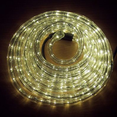 LED Lichtschlauch Lichterschlauch Superflex 6m warmweiss 13mm 556-00 außen
