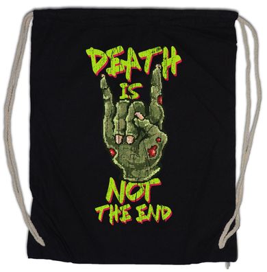 Death Is Not The End Turnbeutel Pixel Geek Nerd Fun Zombie Metal Fist Faust