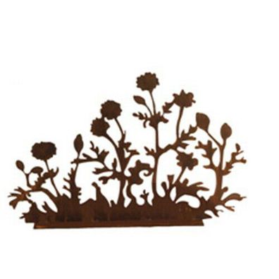 Tagetes Blumen 50x78 cm passend zu Gärtner Gerhard mit Giesskanne Edelrost