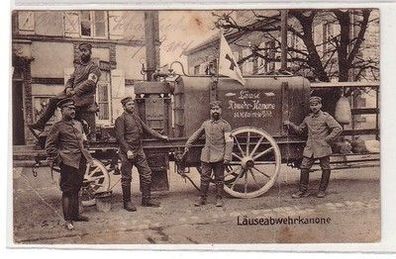 59018 Feldpost Ak Läuse Abwehr Kanone St. Hilaire le Petit 1915
