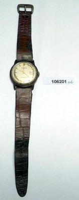 alte Herren Armbanduhr Marke Ruhla Antimagnetic mit Lederarmband