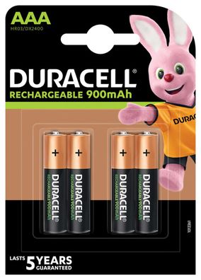 Duracell - PreCharged - Micro AAA - 1,2 Volt 900mAh Ni-MH - 4er Blister