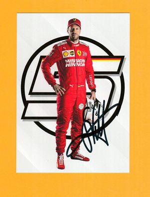 Formel 1 Weltmeister Sebastian Vettel - persönlich signiert (1)