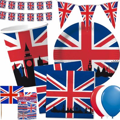 Großbritannien + Union Jack - Geschirr Deko England UK GB United Kingdom London