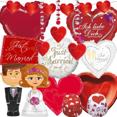 Valentinstag Deko, Loveparty Dekoration, Herzdeko Verlobung Hochzeit Liebe