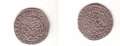 1/24 Taler Silber Münze Sachsen 1631 ss