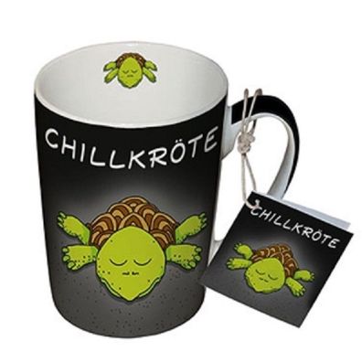 Kaffeebecher Chillkröte Kaffeetasse Tassen Teetassen Henkelbecher Schildkröte chillen