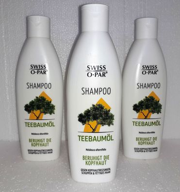 Teebaumöl Shampoo Swiss-O-Par 3 x 250 ml Vorratspack