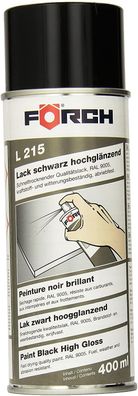 Lack Schwarz Hochglanz L215 Sprühlack Sprühdose RAL9005