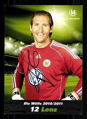 Andre Lenz VFL Wolfsburg 2010-11 Autogrammkarte + A 57662