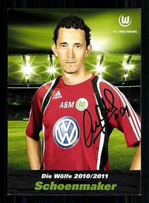 Alessandro Schoenmaker VFL Wolfsburg 2010-11 Autogrammkarte + A 57668