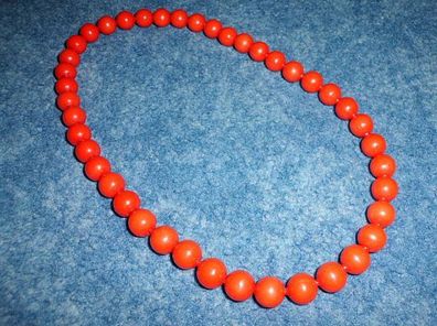 Kette / rote Perlenkette / Kinderkette 45cm
