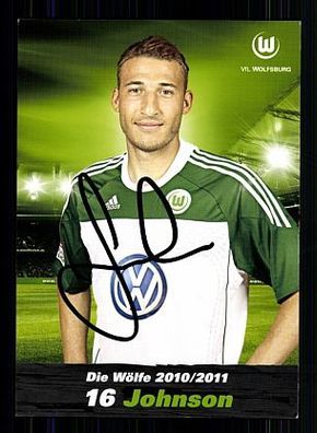 Fabian Johnson VFL Wolfsburg 2010-11 Autogrammkarte + A 57663