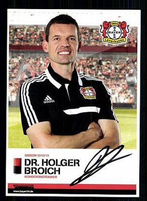 Holger Broich Bayer Leverkusen 2013-14 1. Karte TOP + A 57804