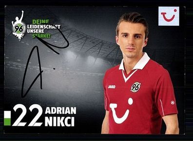 Adrian Nikci Hannover 96 2012-13 Autogrammkarte + A 57822