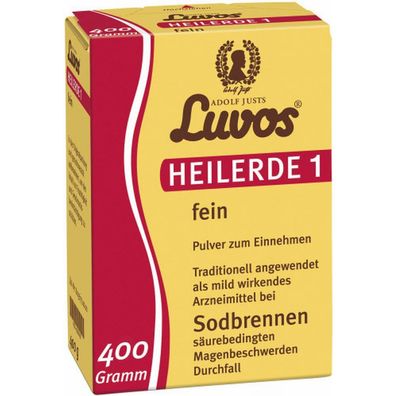 27,98EUR/1kg Luvos Heilerde fein Pulver zum Einnehmen gegen Sodbrennen 400g