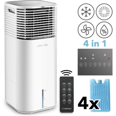 TROTEC Luftkühler PAE 49 Aircooler 4-in1 mobiles Klimagerät Ventilator weiß