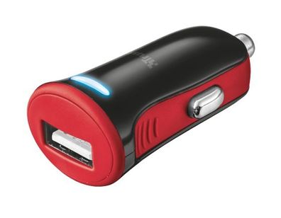 Trust 5W USB-Kfz-Ladegerät (geeignet für Smartphone) rot