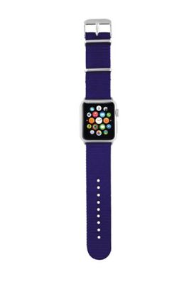 Trust Urban Nylon-Armband (geeignet für Apple Watch 38 mm) blau