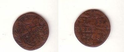 1 Heller Kupfer Münze Sachsen 1788 s