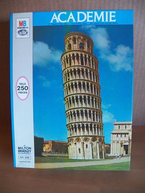 altes Academie Puzzle 250 Teile Der schiefe Turm von Pisa, Italien MB/1972