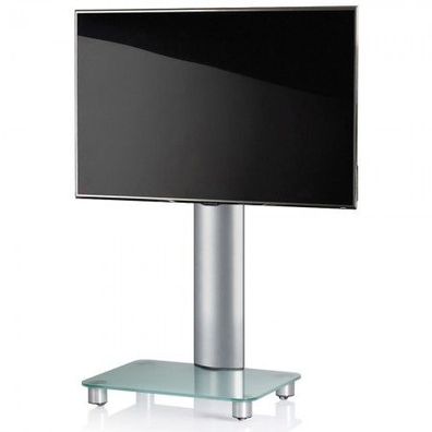VCM Tosal TV Standfuß für Monitore von 32-70 Zoll ohne Glaszw. boden/ SI/ Mattglas