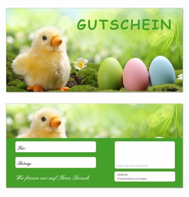 200 x Geschenkgutscheine (Ostern-651) Feier Ferien Gastronomie Gutscheine Urlaub