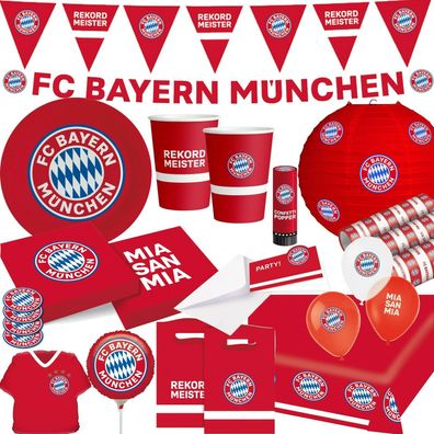 FC BAYERN München - FCB Deko Mitgebsel Kindergeburtstag Geburtstag Fussball Party