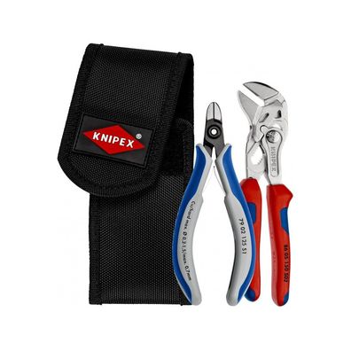 Knipex Kabelbinder - Trennset 001972V01 Zangenschlüssel Seitenschneider Tasche